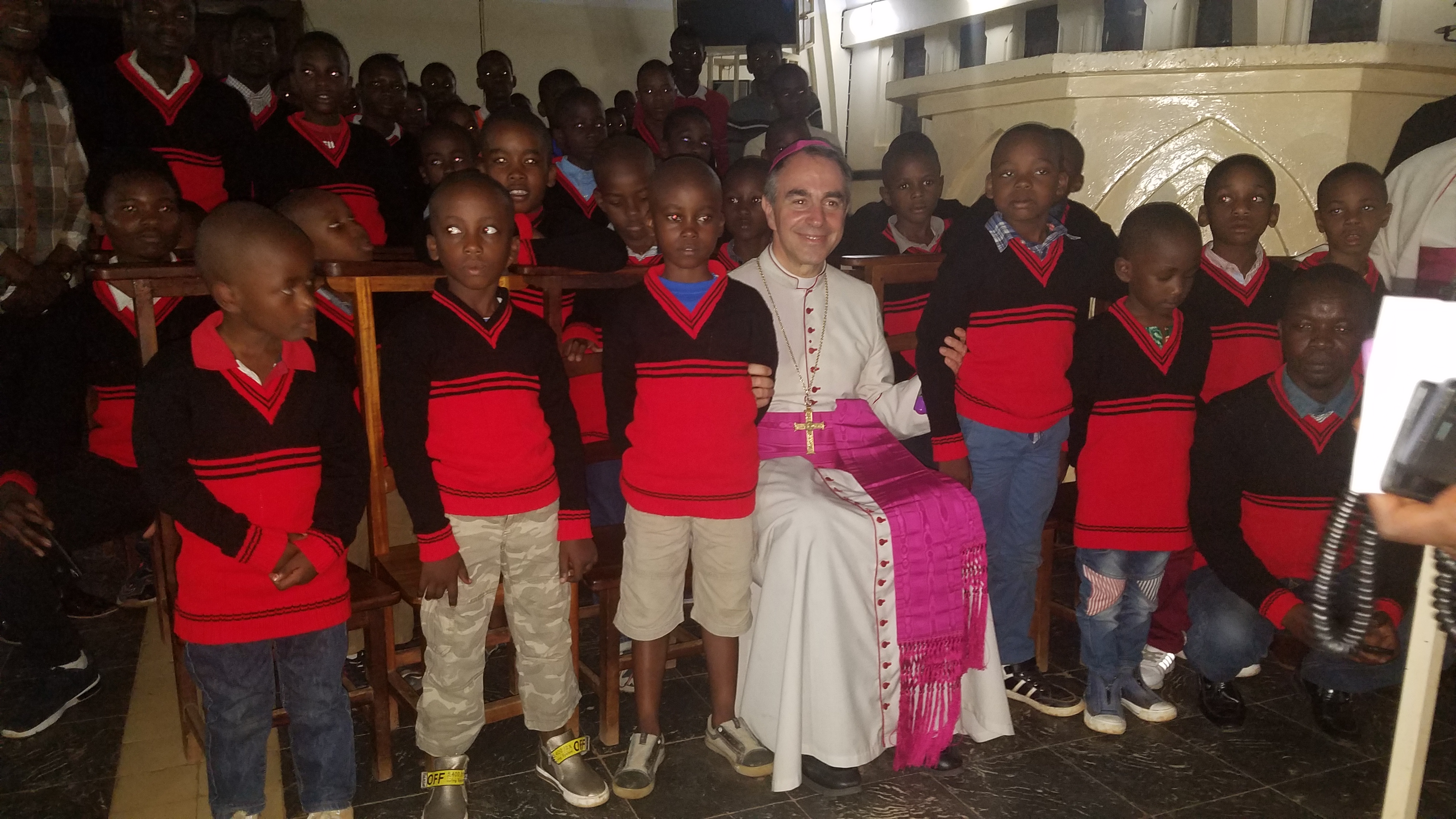 Accueil du Nonce Apostolique en RDC, Mgr Ettero Balestrero